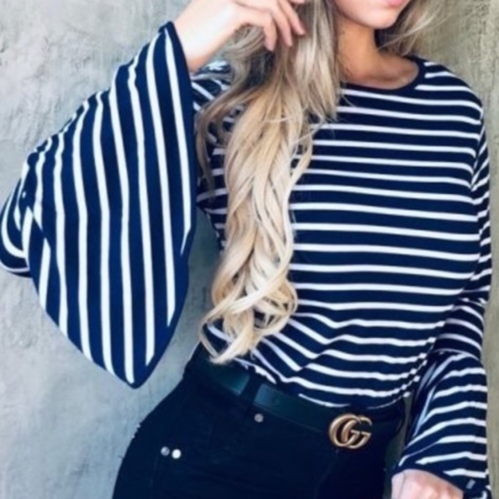 Chic Long Bell Sleeve Top - Picture 6 of 10